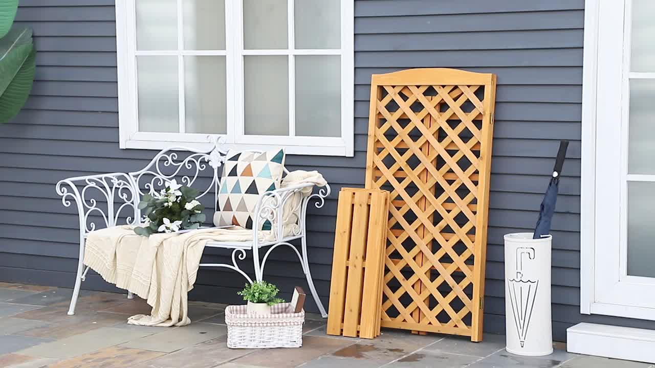 Plantenrek – Bloemenrek – Plantenstandaard – Plankrek – Plantenhouder – Verstelbare Planken – Inklapbaar Design – Voorgestreken Natuurlijk Dennenhout – Max. Draagkracht 15 kg