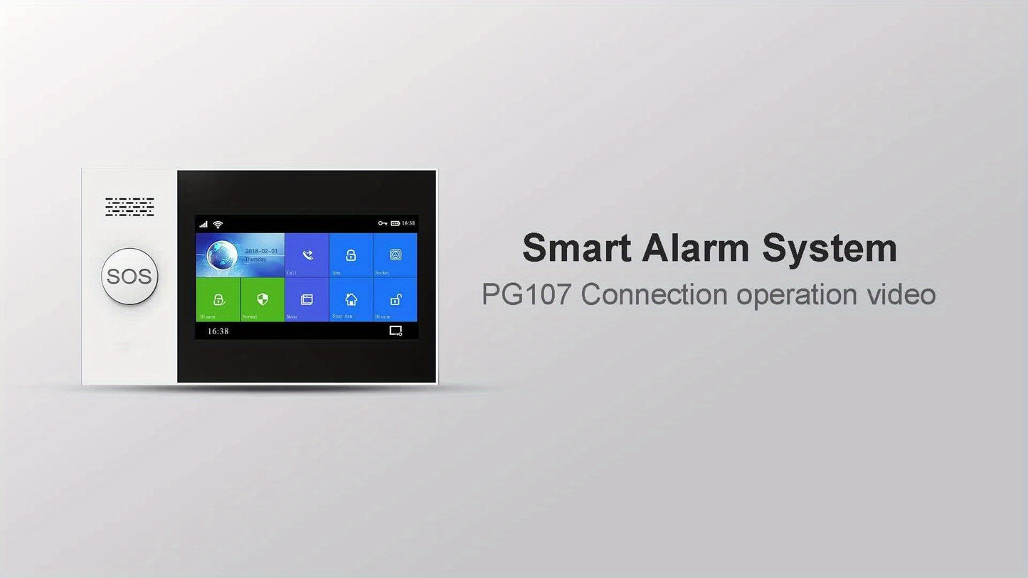 Alarmsysteem – Beveiligingssysteem – Inbraakalarm – Bewegingsmelder – Deur-/Raamsensor – Draadloos – Touchscreen – Wifi & 4G Connectiviteit – App-bediening – SMS Pushmeldingen – Compatibel met Alexa & Google Assistant