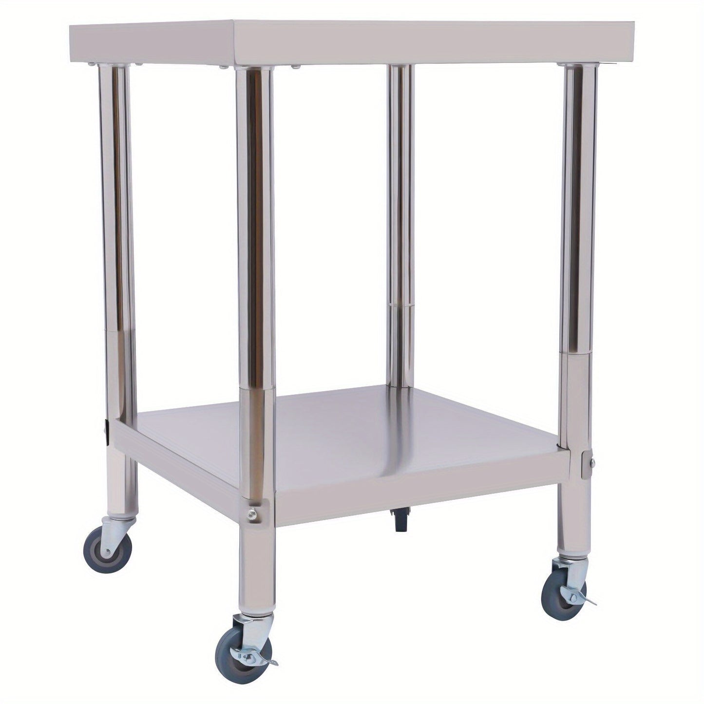 Werktafel – Werkbank – RVS Tafel – Keukentafel – Opbergbank – 60x60 cm – Roestvrij Staal – Draagvermogen 300 kg