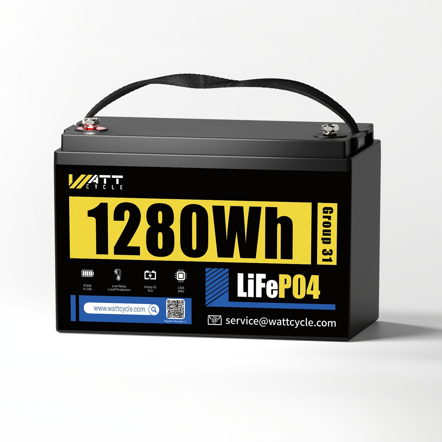 12V 100Ah LiFePO4 Accu – Lithium Batterij – Lithium Accu – Oplaadbare Batterij – Powerbank Accu – 15000+ Laadcycli – Ingebouwd BMS Veiligheidssysteem