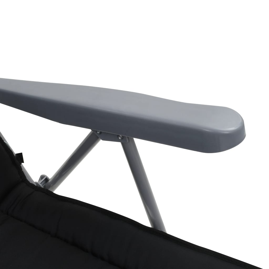 Inklapbare Tuinstoelen – Campingstoelen – Relaxstoelen – Tuinmeubilair – Verstelbare Rugleuning – Stalen Frame – Comfortabele Kussens