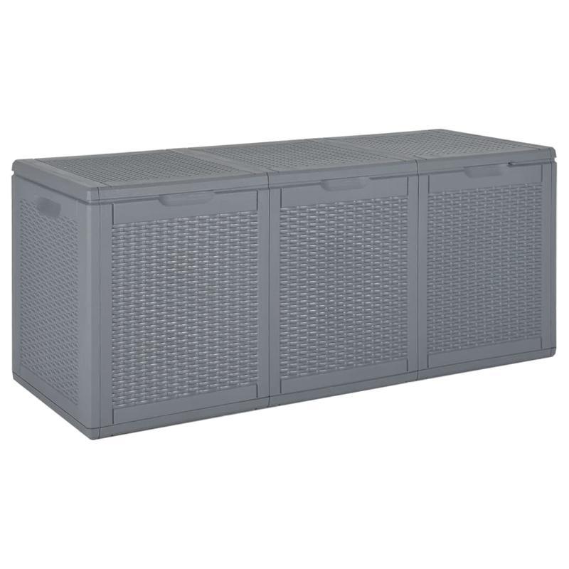 Opbergbox Tuin – Tuinkussenbox – Tuinkist – Tuinopbergkist – Opbergkist Tuin – 270 Liter – Weerbestendig PP-Rattan