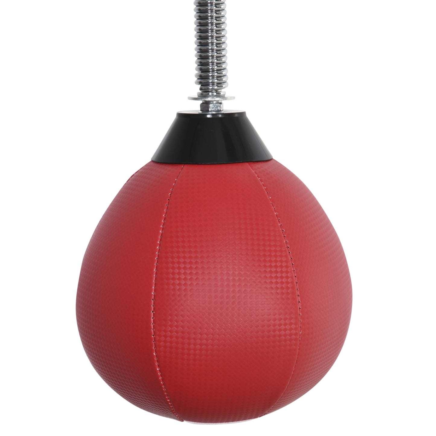 Speedbal – Reflexbal – Bokstrainer – Muurbevestigde Ball – Speedbal Set Rood – Hoogte Verstelbaar – Stevig IJzeren Frame