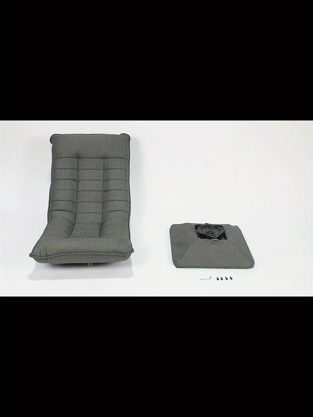 Verstelbare Loungestoel – Relaxstoel – Tuinstoel – Balkonstoel – Loungefauteuil – 5-Standen Verstelbaar – 360° Draaibaar – Opvouwbaar – Metalen Frame – Grijs