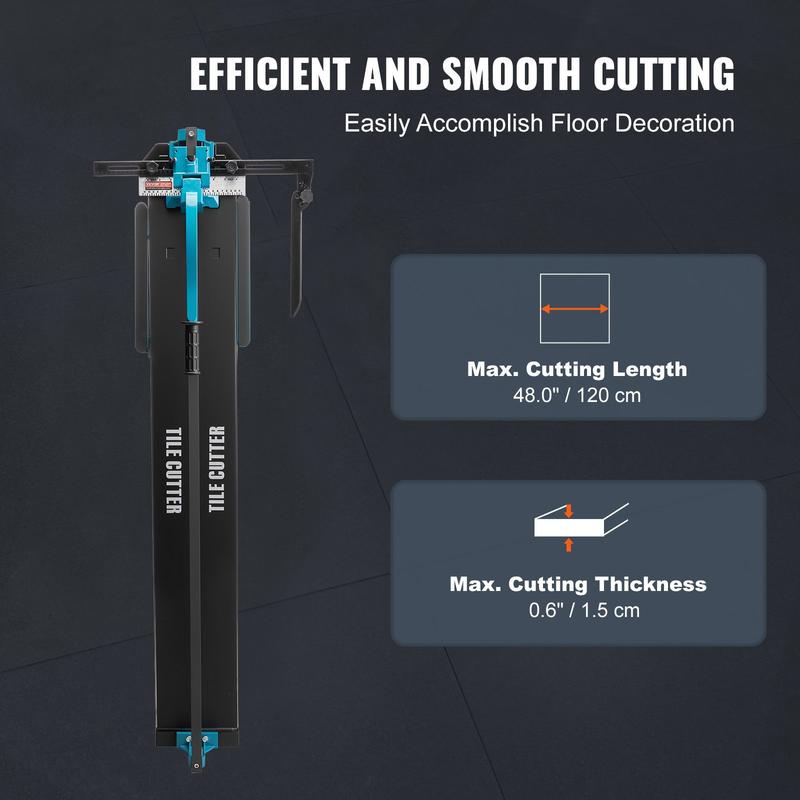 Tegelknipper 1200 mm – Tegelsnijder – Handmatige Tegelsnijder – Keramische Snijder – Porseleinen Tegelknipper – Tungsten Carbide Snijwiel – Infrarood Positionering