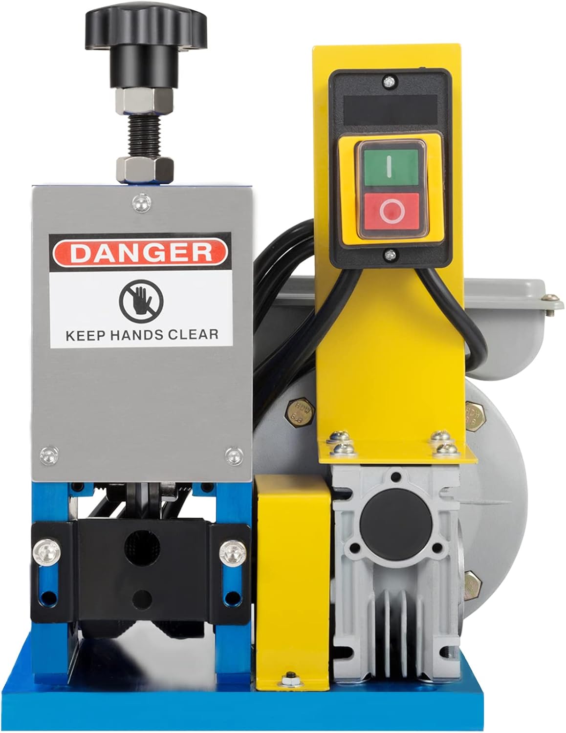 VEVOR Stripmachine, 220 V, automatische kabelstrippermachine, industriële strippermachine, 1,5 mm - 25 mm, voor verschillende soorten ronde kabels en platte kabels met afdekking draadstripper