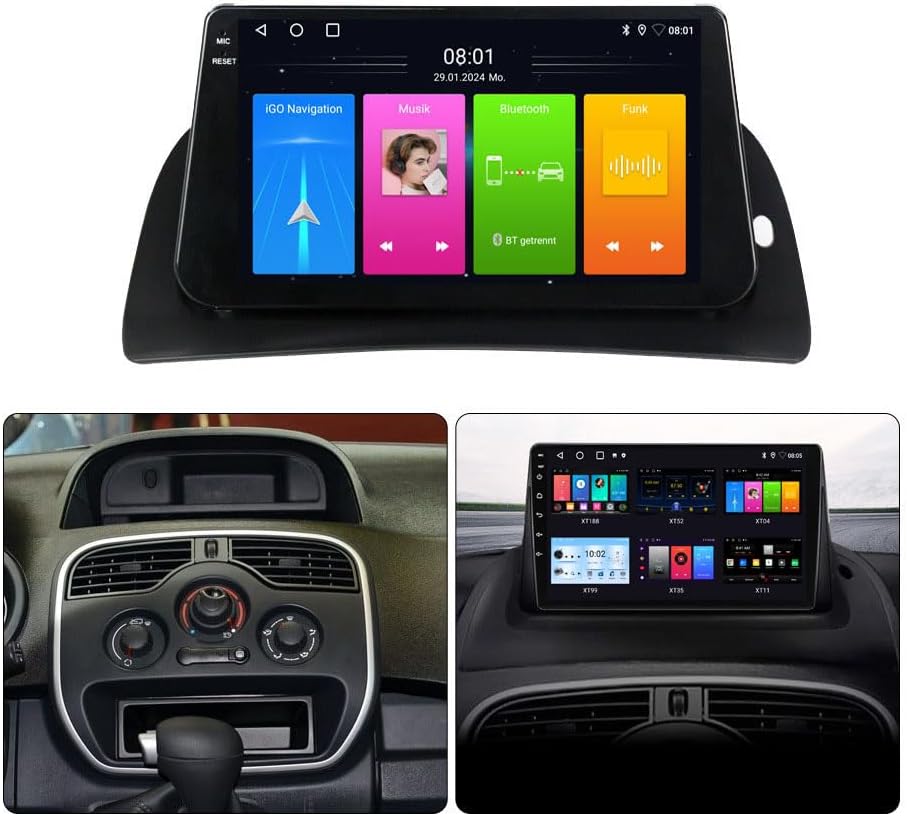 HD GPS Navigatie Autoradio – Multimedia Speler – Inbouw Radio – Auto Stereo – Navigatiesysteem – Draadloze CarPlay & Android Auto – Achteruitrijcamera Ondersteuning