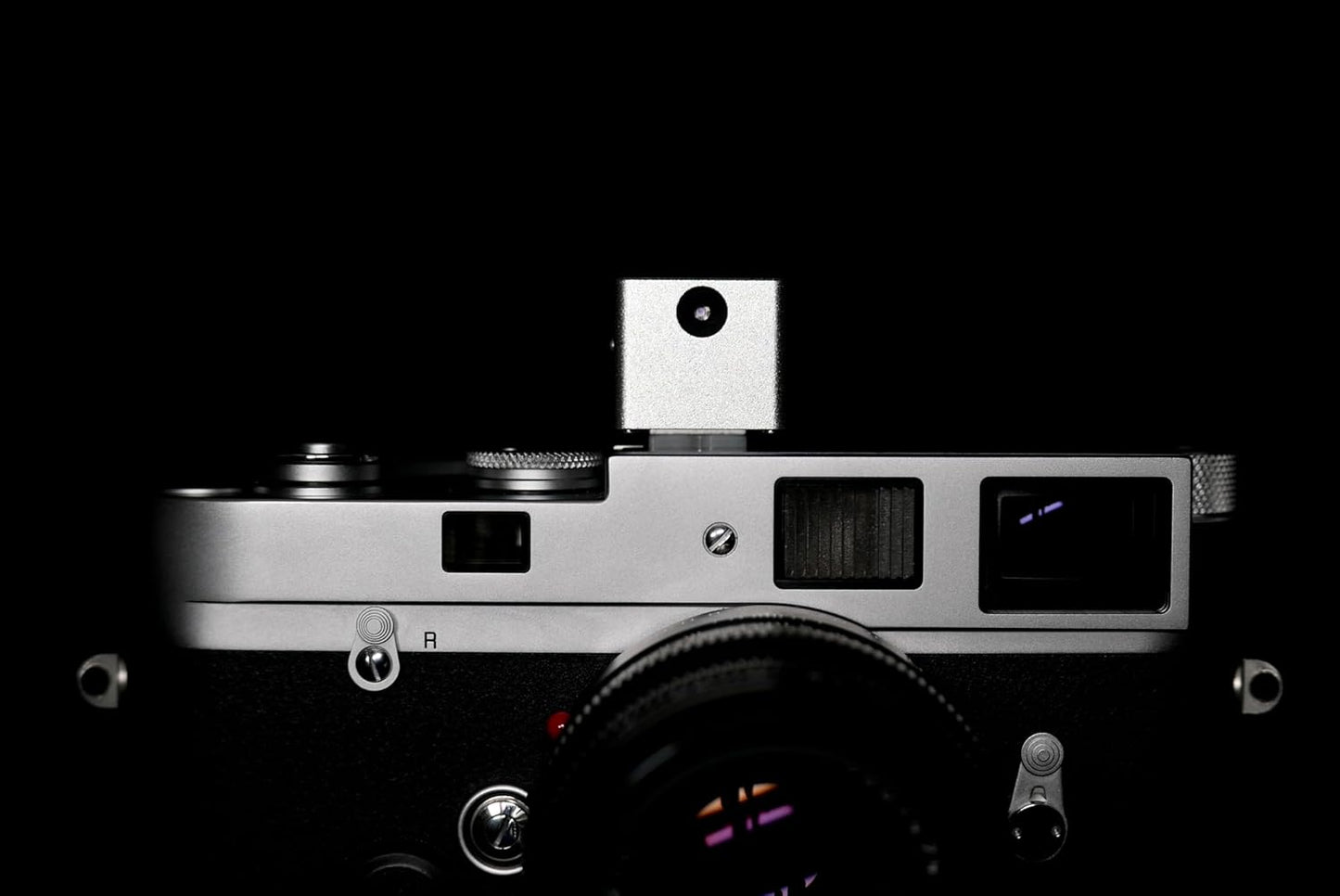 Digitale belichtingsmeter – Lichtmeter – Expositiemeter – Belichtingsmeter voor Film – Analoge Camerameter – Zilver – Ultracompact Aluminium – OLED-display Bovenaan