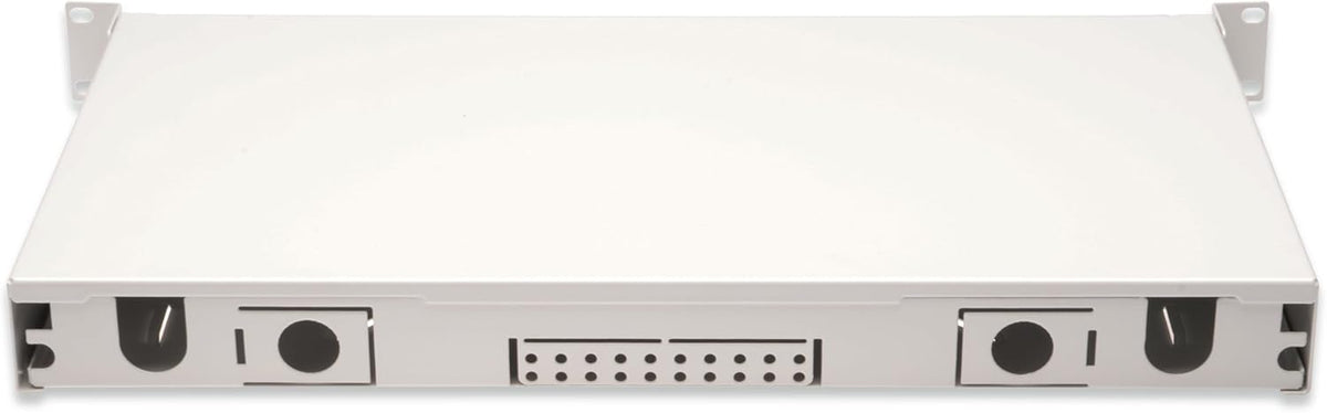 DIGITUS glasvezel lasdoos 12 koppelingen - SC - OM4-1U - 19-inch - multi-mode duplex - met splicecassette - rack-montage