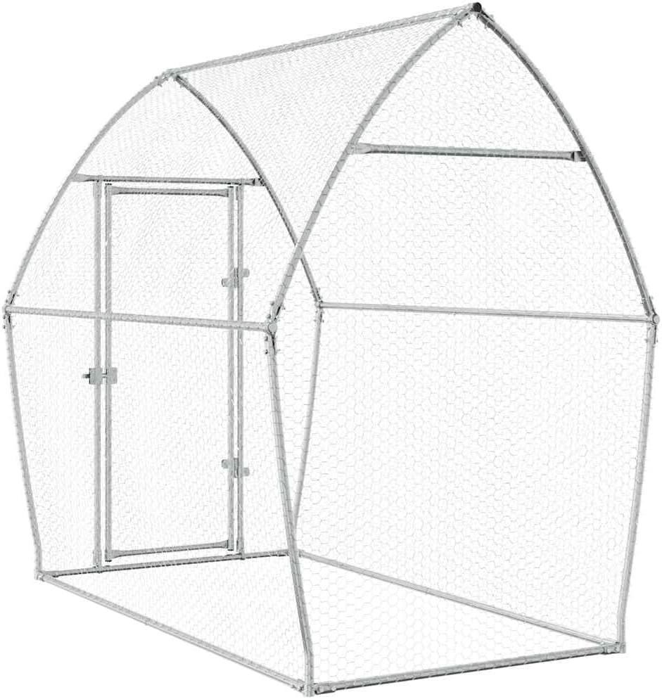 Kippenhok – Kippenren – Dierenren – Dierenhok – Kippenverblijf – Gegalvaniseerd Staal – Ruim 200x105x182 cm
