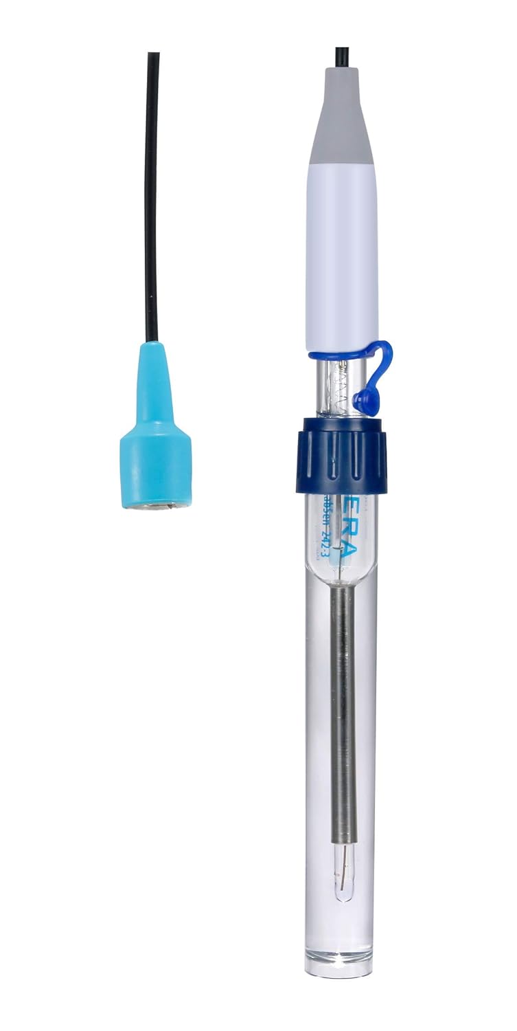 Apera Instruments LabSen 241-3 Professionele pH-combinatie-elektrode voor micro-monsters (> 30 μl), loodvrij glas (meetbereik: 0-14 pH; temperatuurbereik: 0-100 °C)