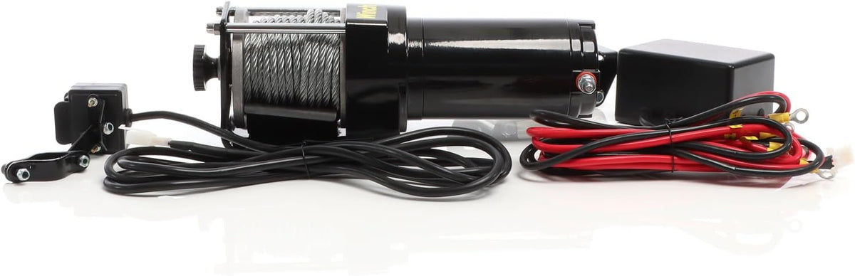 Elektrische kabellier 1587 kg – Motorlier – Treklier – Lier – Staalkabellier – 12 V, 1,5 pk motor – 10,5 m staalkabel