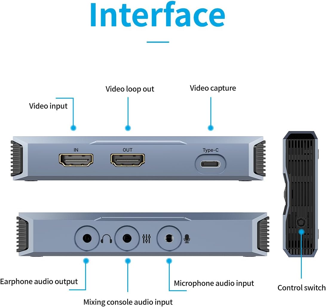 4K60Hz HDMI Video Capture voor Live Streaming en Opname