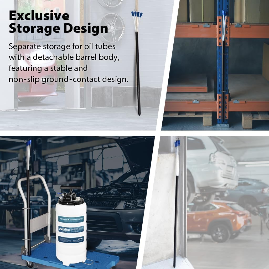 Olieafzuiger – Vloeistofafzuiger – Olieafzuigpomp – Afzuigpomp – 15 Liter Handmatig En Pneumatisch – Vacuümveiligheidsklep – Slang Tot 1,3 Meter
