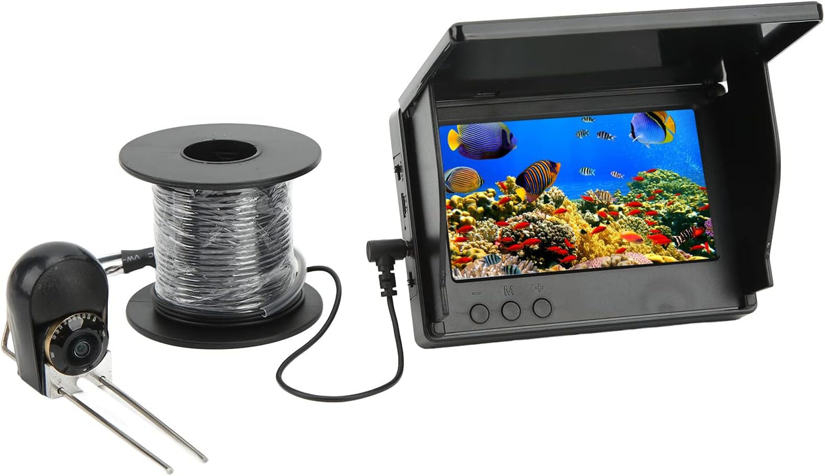 Onderwaterviscamera , ABS IPS Full View Draagbare Fishfinder camera met 5inch HD LCD monitor , Waterdichte Onderwatercamera voor Ice Lake Sea Boat Kayak Fishing(30m/98 , 4ft)