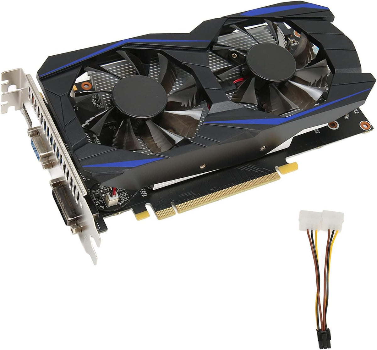 550Ti 6GB Gaming Grafische Kaart, 192BIT GDDR5 PC Videokaart met Dual Fans, HDMI VGA DVI Interface voor Desktop Computer Gaming GPU (GTX550Ti 6GB)