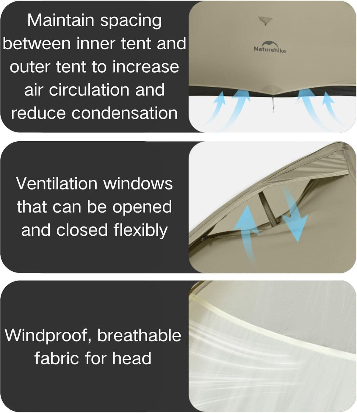 Naturehike Cloud Up Pro Tent, 2024 upgrade, ultralichte tent, 1,75 kg (alle accessoires inbegrepen), dubbele tent voor 2 personen, voor fietsen, kamperen, rugzakreizen