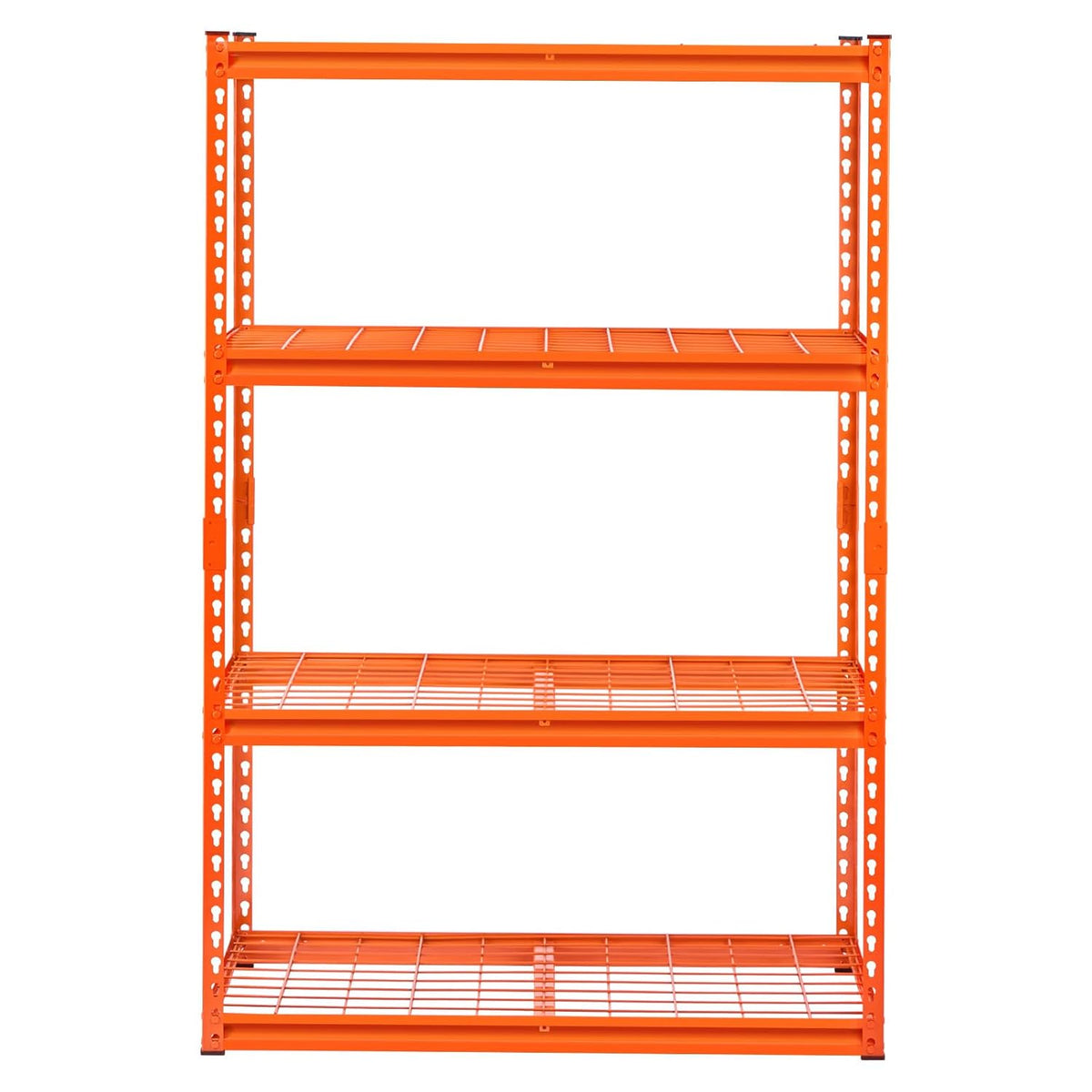 Opslagplanken – Opbergrek, Garagerek, Stellingkast, Metalen Rek – Oranje, Verstelbare Planken, 1088 Kg Draagvermogen