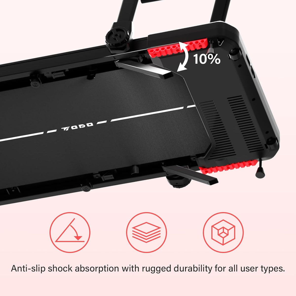 Loopband – Inklapbare Loopband – Fitnessapparaat – Hardloopband – Walking Pad – Bluetooth Luidspreker – Manuele Helling 10%