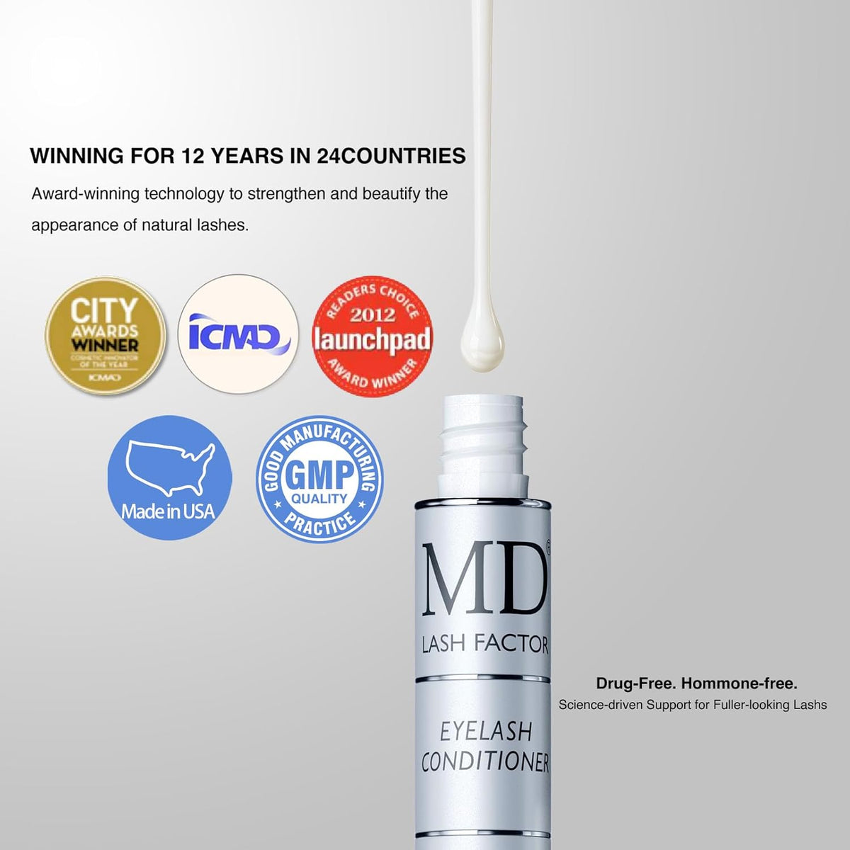 Wimperconditioner 3 ml – Wimperserum – Wimpergroeiserum – Wimperversterker – Wimperverzorging – Met peptiden – Oogheelkundig getest, geschikt voor gevoelige ogen en contactlenzen