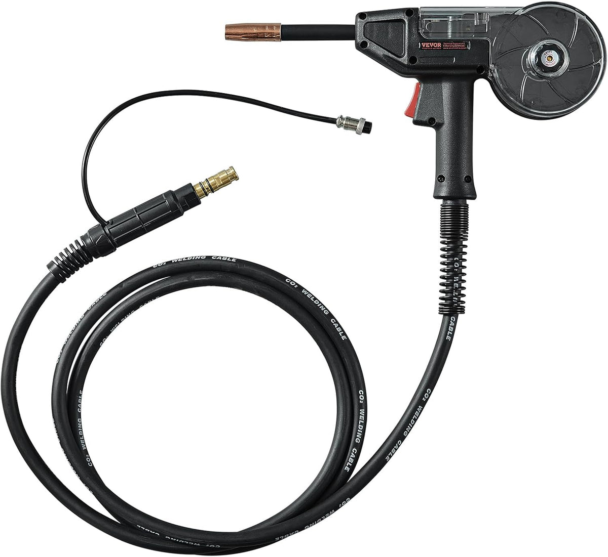 VEVOR 200 Amp MIG welding burner gun compatible with W Weldpro welding machines MlG200GDsv200 and MIG155GD for flux welding wires/solid aluminium welding wires 0.75 mm and 0.9 mm