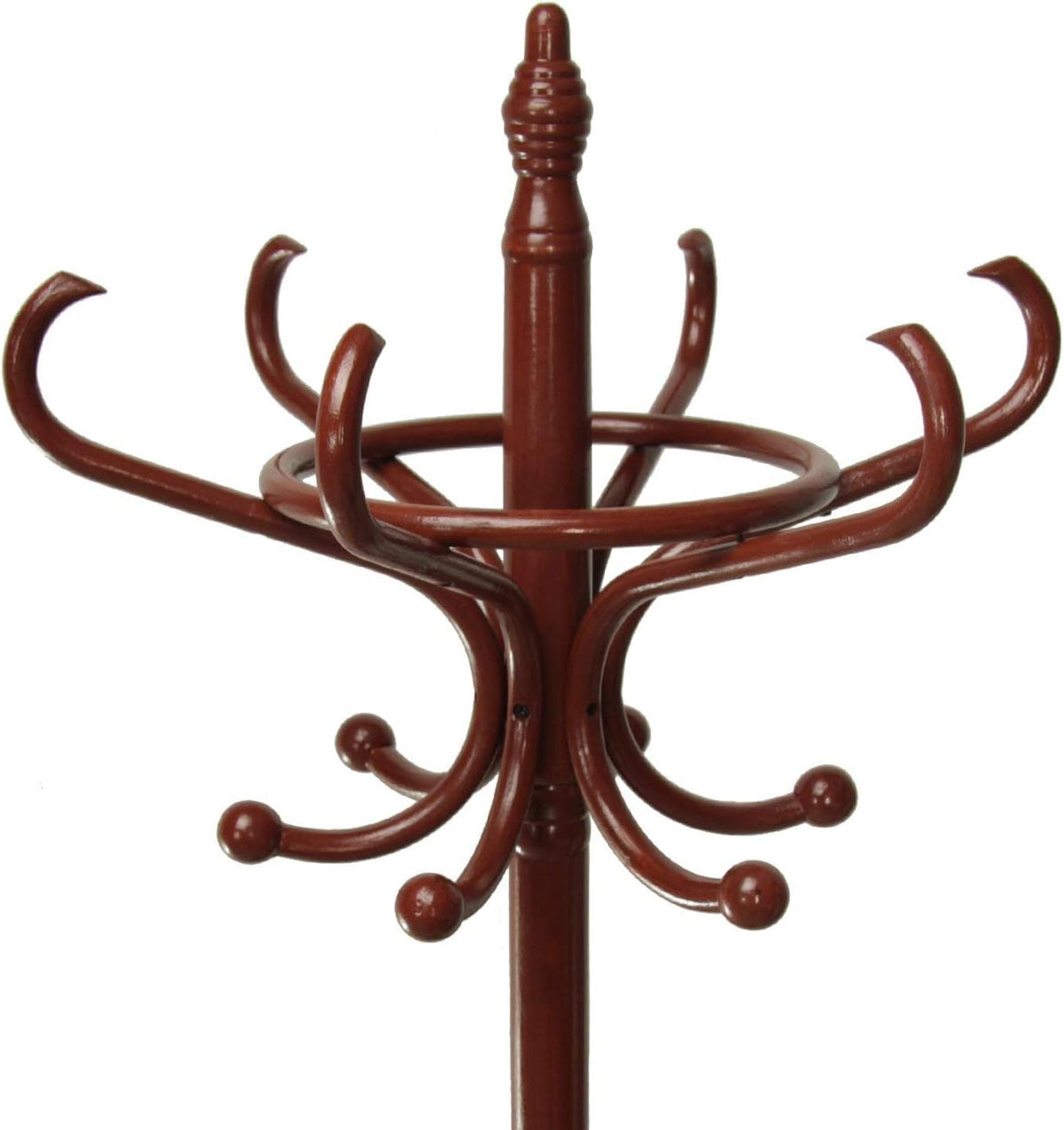 Suska - Cabide de Pé Classic de Madeira 1020-3574220 - Cabbide de Pé Classico em Madeira cor escura (186 x 53 cm)