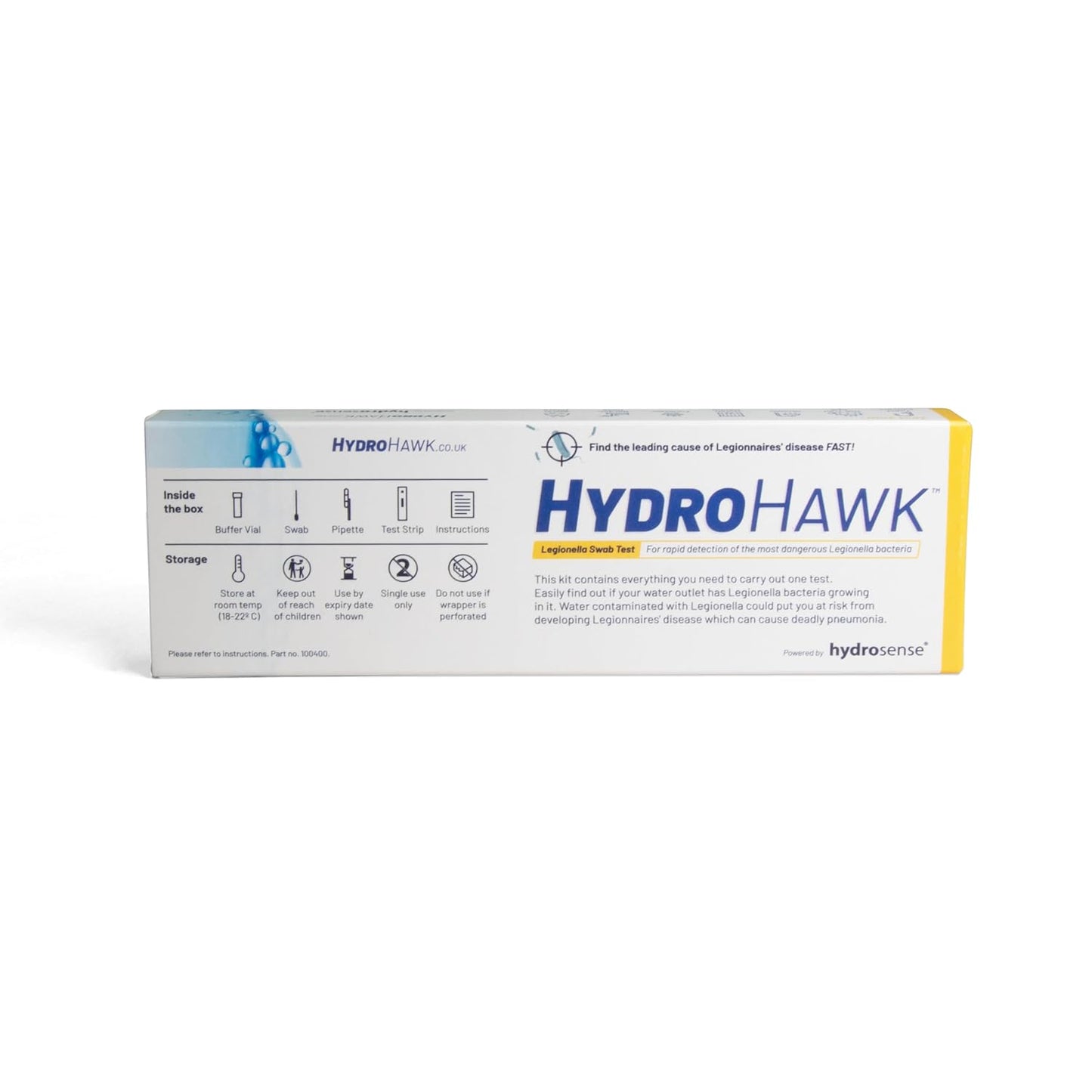 Legionella Swab Test Waterpunten, 5x Gebruiksklare Kit Detectie Legionella pneumophila SG1, Pool, Airco, Hot Tub, Douchekop, Kraan, Tuinslang – 25 Min Thuis Test