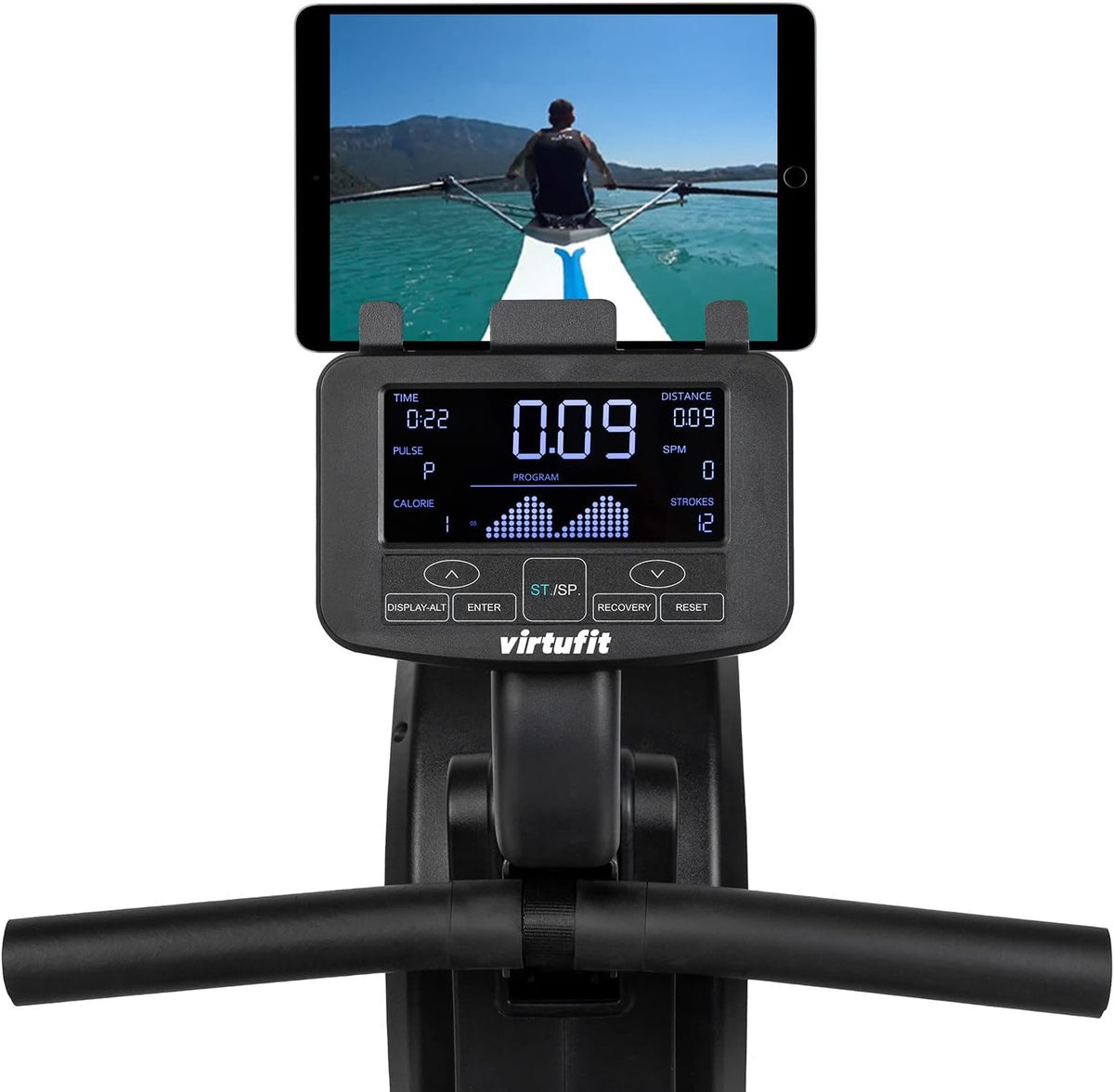 VirtuFit Elite Air Magnetic Rowing Machine - Rowing Machine - Foldable - Rower - LCD Display - 16 positions - QUORE