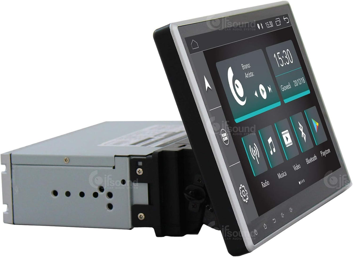 Universeel autoradio 1DIN Android GPS Bluetooth WiFi Dab USB Full HD Touchscreen Display 10.1" Easyconnect