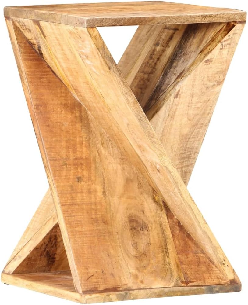 vidaXL Solid Mango Wood Side Table Table Side Table Side Table Side Table Side Furniture Coffee Table Living Room Table Coffee Table Plant Table