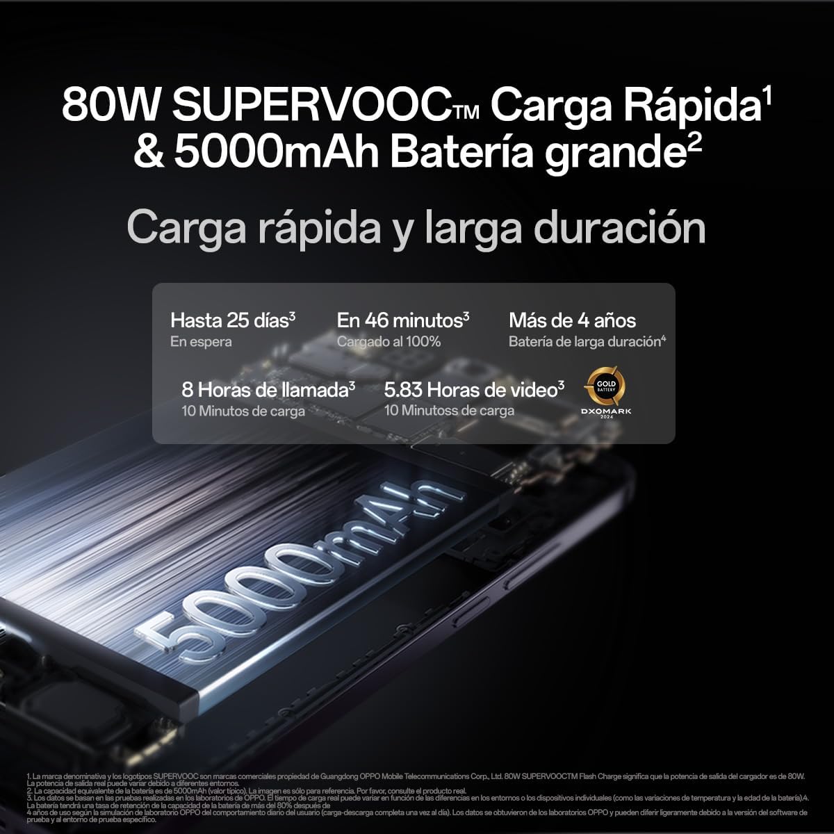 OPPO Reno12 Pro 5G Smartphone met IA, 24 GB (12 GB + 12 GB + 512 GB, 3D-AMOLED-display, 17,9 cm (6,7 inch), camera 50 + 8 + 50 MP, Android, 4K-video, batterij 5000 mAh, snel opladen 80 W, Nebula Black