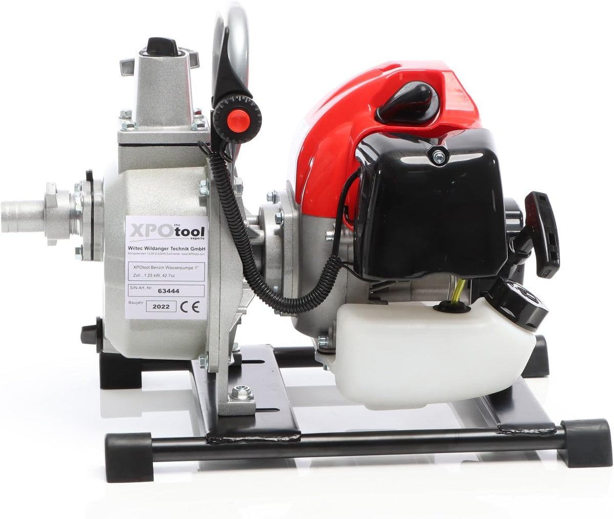 Benzine Waterpomp – Tuinpomp – Irrigatiepomp – Vijverpomp – Watertransportpomp – 1,4 kW Motor – 8.000 L/u Debiet – Opvoerhoogte 30 Meter