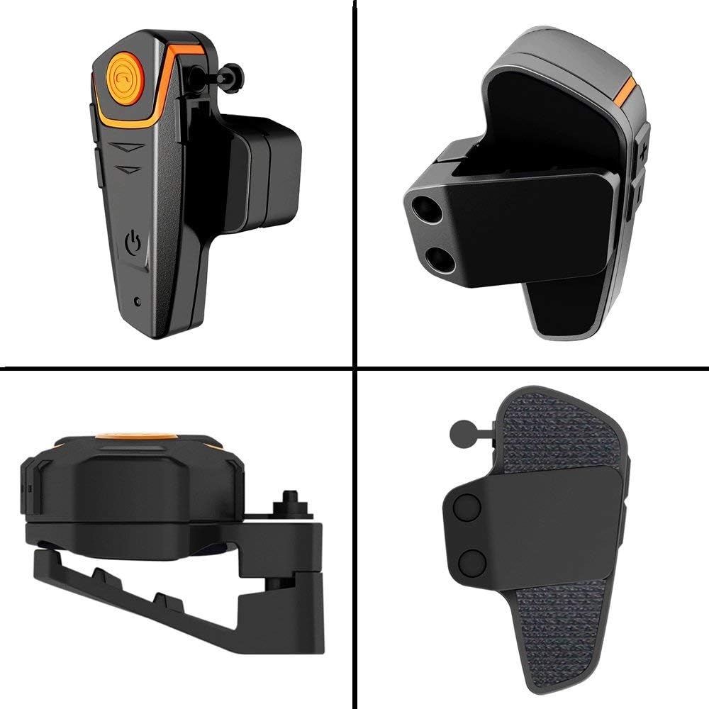 Qaurora BT-S2 1000 m Bluetooth Headset Waterdichte Motorfiets Helm Intercom voor 2 of 3 Bestuurders - 2,5 mm Audio voor Walkietalkie, GPS, Handsfree MP3-Speler, FM-Radio