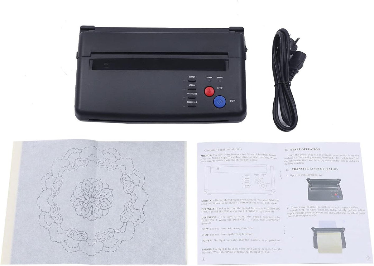 <font dir="auto" style="vertical-align: inherit;"><font dir="auto" style="vertical-align: inherit;"> Thermal tattoo stencil printer, tattoo stencil printer (A4), tattoo thermal copier printer, transfer machine, thermal printer, tattoo stencil machi
