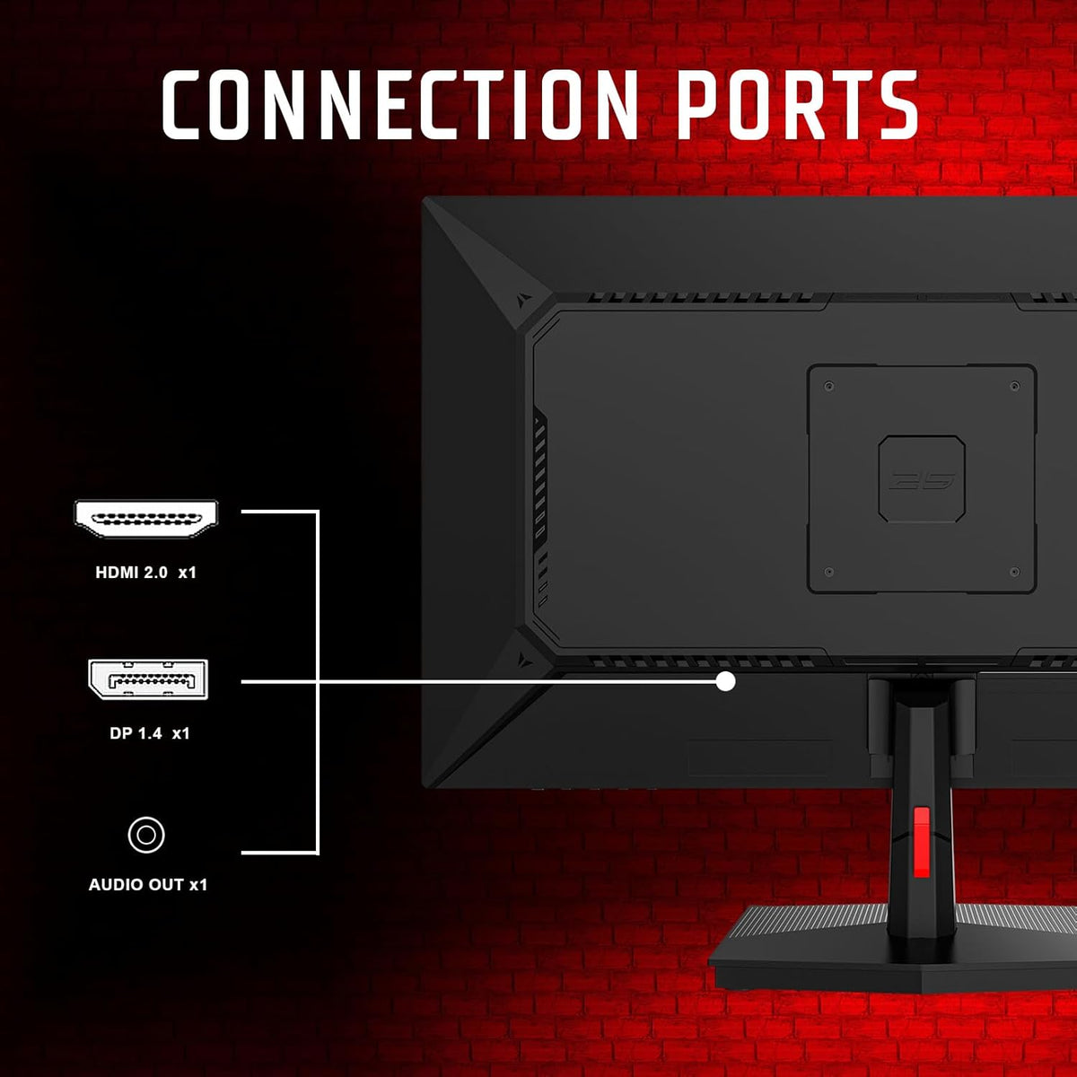 Monitor GGF - 24,5 FLAT, FHD 1920x1080, IPS, 180Hz, 16:9, 1ms, HDMI, DP, HDR, Adaptive Sync