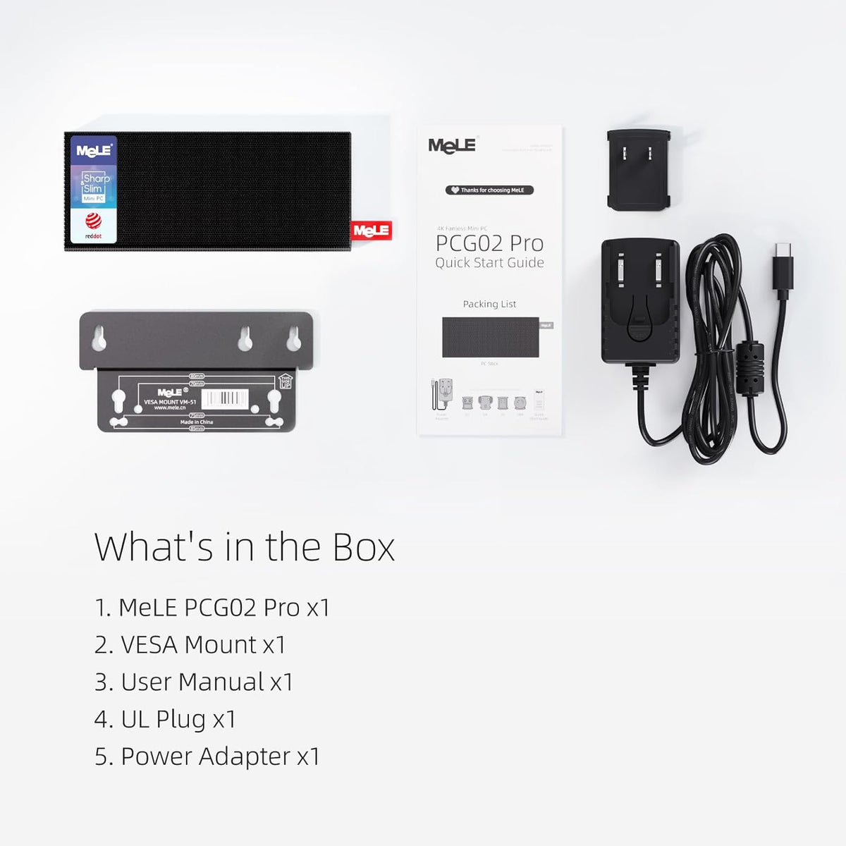 Mini PC – Mini Computer – Mini Desktop – Pocket PC – Compact PC – Intel N100 Quad-Core – 8GB RAM 256GB SSD – Dubbele HDMI-uitgang – USB-C PD3.0