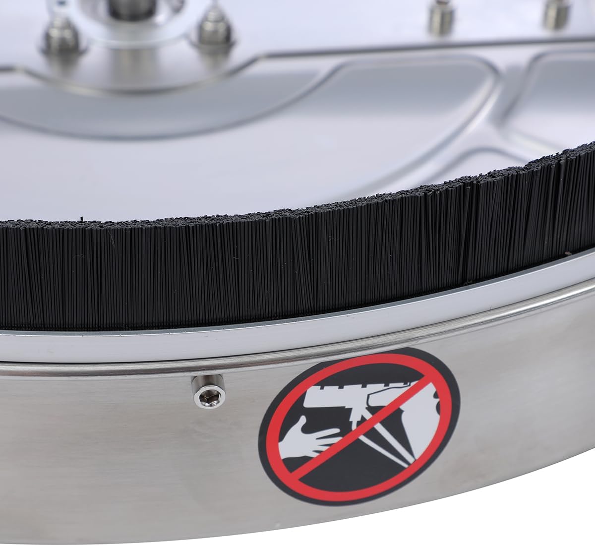 Hogedrukreiniger Oppervlaktereiniger – Reinigingsring – Terrasreiniger – Opritreiniger – Zwembadreiniger – 24 Inch – Roestvrij Stalen Behuizing – 4500 PSI Max Werkdruk