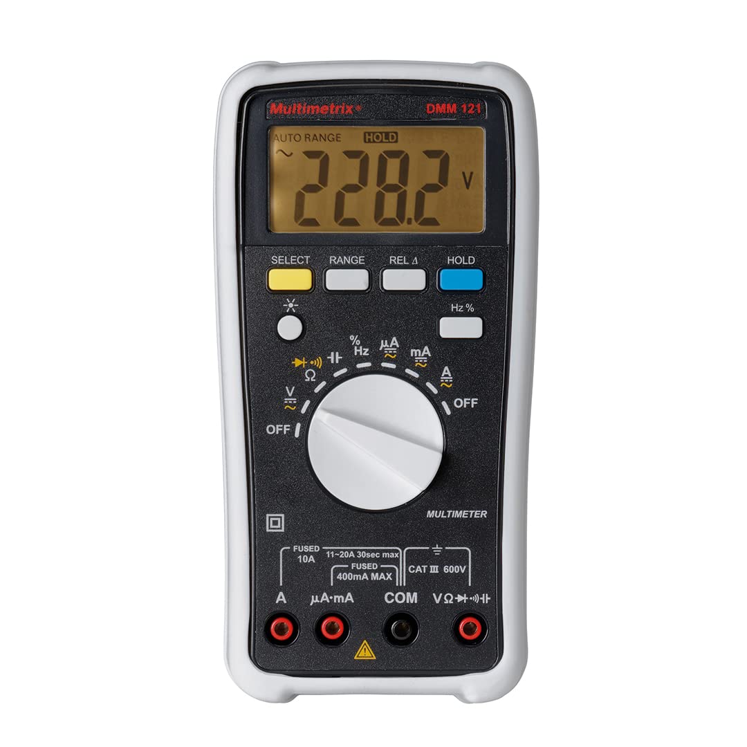 Multimetrix DMM 121 digitale multimeter CAT III 600V display (score): 4000