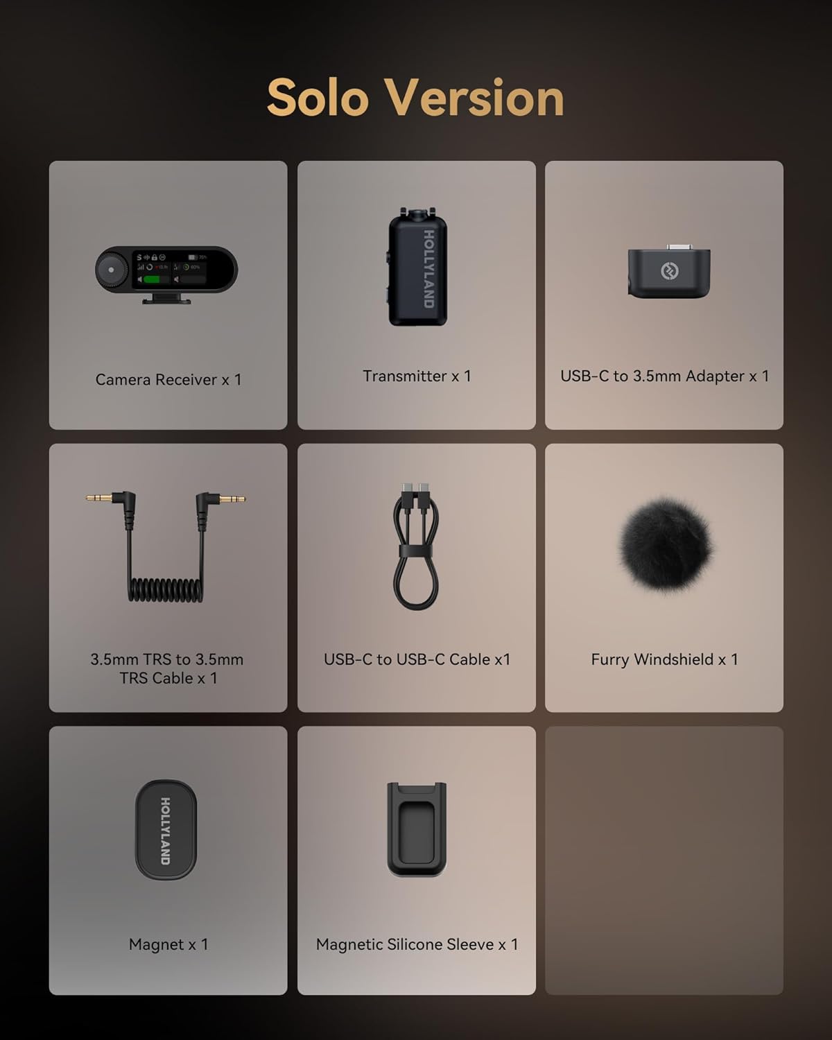 Hollyland Lark MAX 2 draadloze microfoon voor iPhone, camera en Android, AI-ruisonderdrukking, 32-bit full-chain audio, bereik 340 m, geschikt voor vloggen en streaming (1 zender + 1 camera-ontvanger)