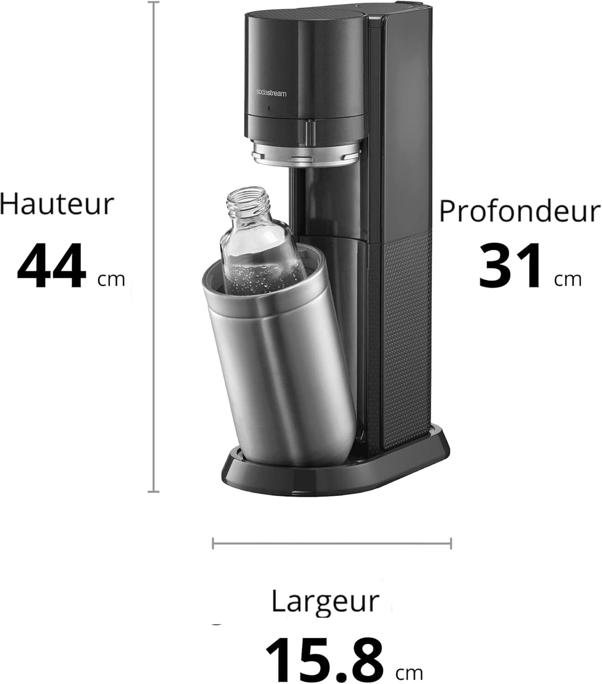 Sodastream Mousserende Water Machine, Zwart