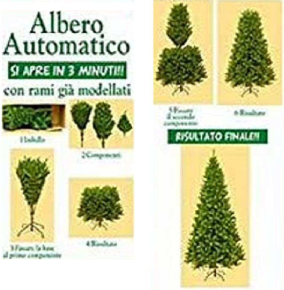 Realistische kerstboom bladeren PVC Pe Superfoil Groen Snel openen 180 cm - 2099 takken