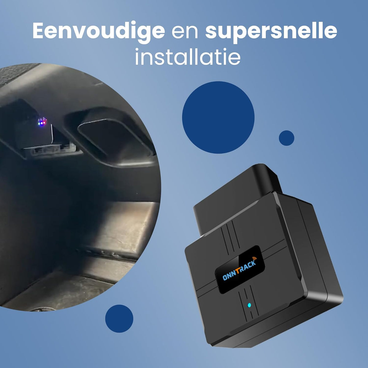 OBD tracker | GPS Tracker | plug & play tracker | Lifetime gratis tracking! | Volgsysteem voor auto | Werkt zonder simkaart…