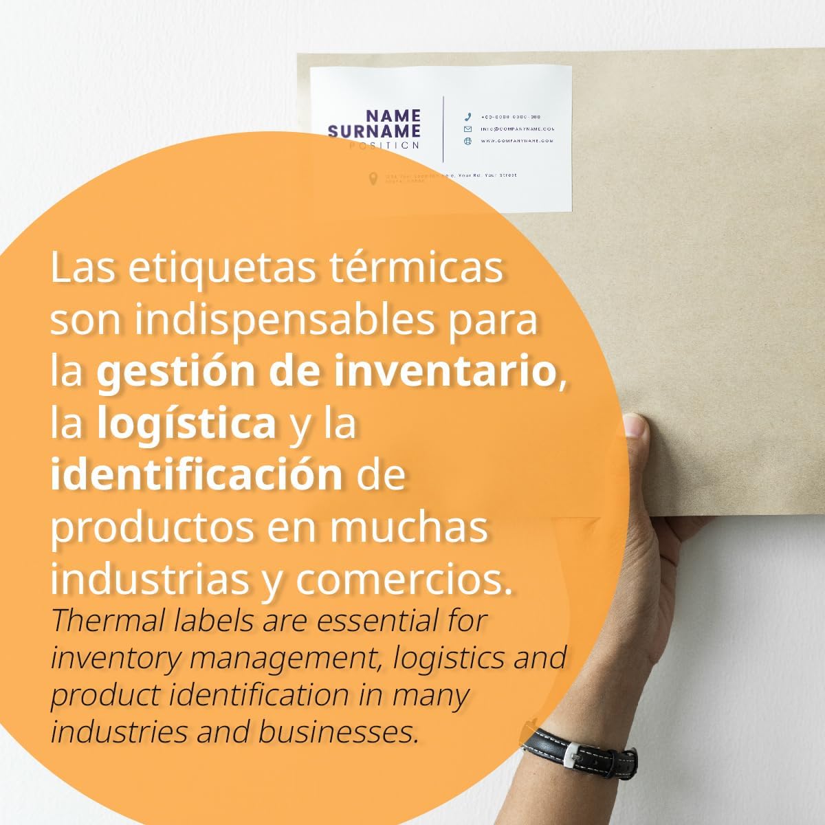 Thermische etiketten, thermische etiketten voor printers, afdrukken en personaliseren van je verzend- en productetiketten, labelgrootte 100 x 150 mm - Ofituria (12.000 etiketten)