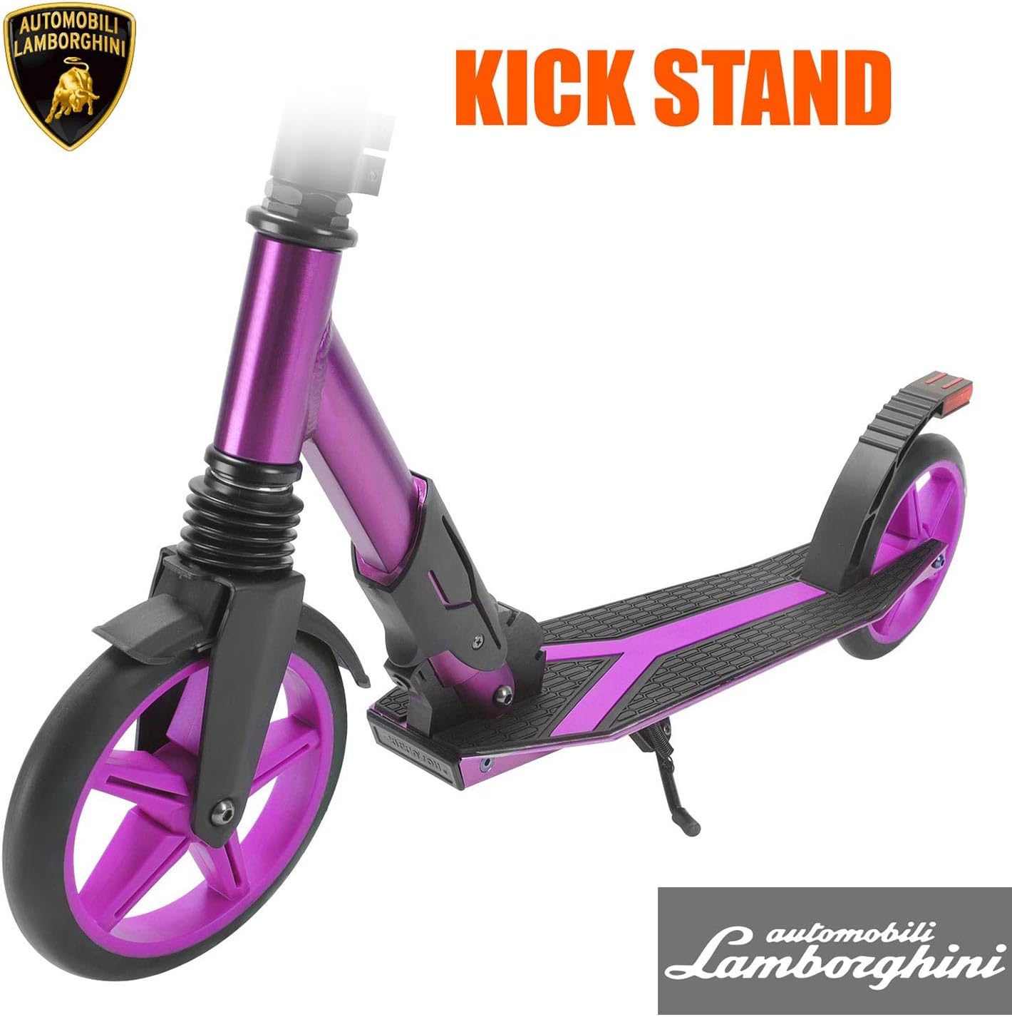 Lamborghini Kick Scooters voor kinderen van 8-12 jaar, premium kinderstep met opvouwbaar aluminium frame en verstelbaar stuur