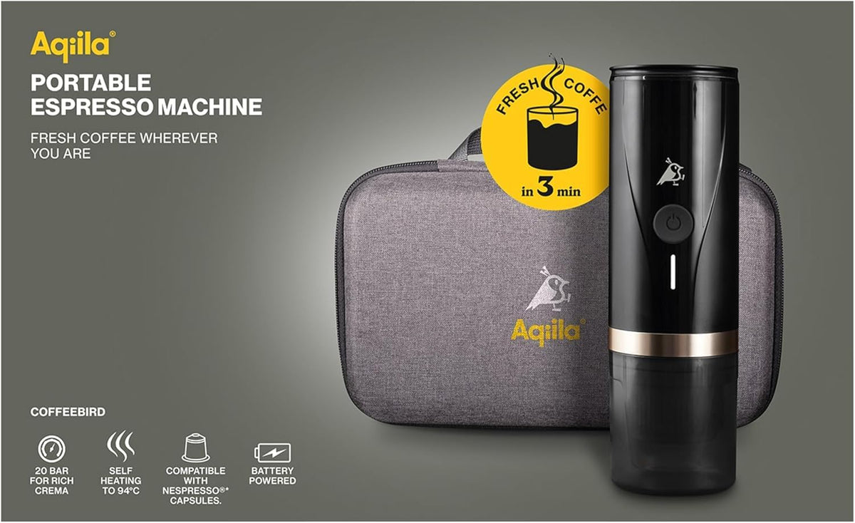 Coffeebird Portable espresso machine Koffiezetapparaat Zwart Capaciteit koppen: 5 Portable