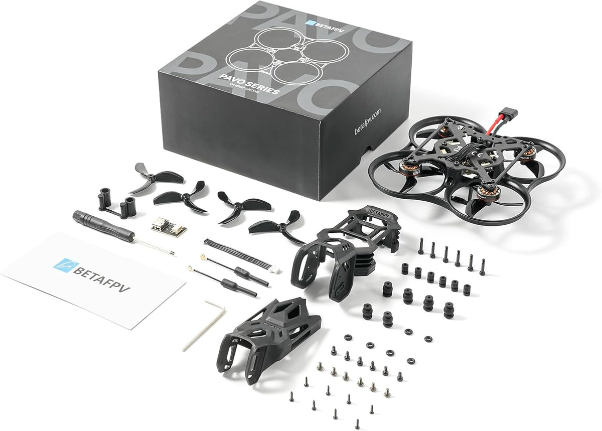 BETAFPV Pavo Pico II Brushless Whoop Quadcopter Ultra-Light 2S Cinewhoop with HD VTX Bracket II for O4/O4 Pro VTX, F4 2S 20A AIO FC, 1102 14000KV Motor, for Cruising Indoors Outdoors - PNP ELRS