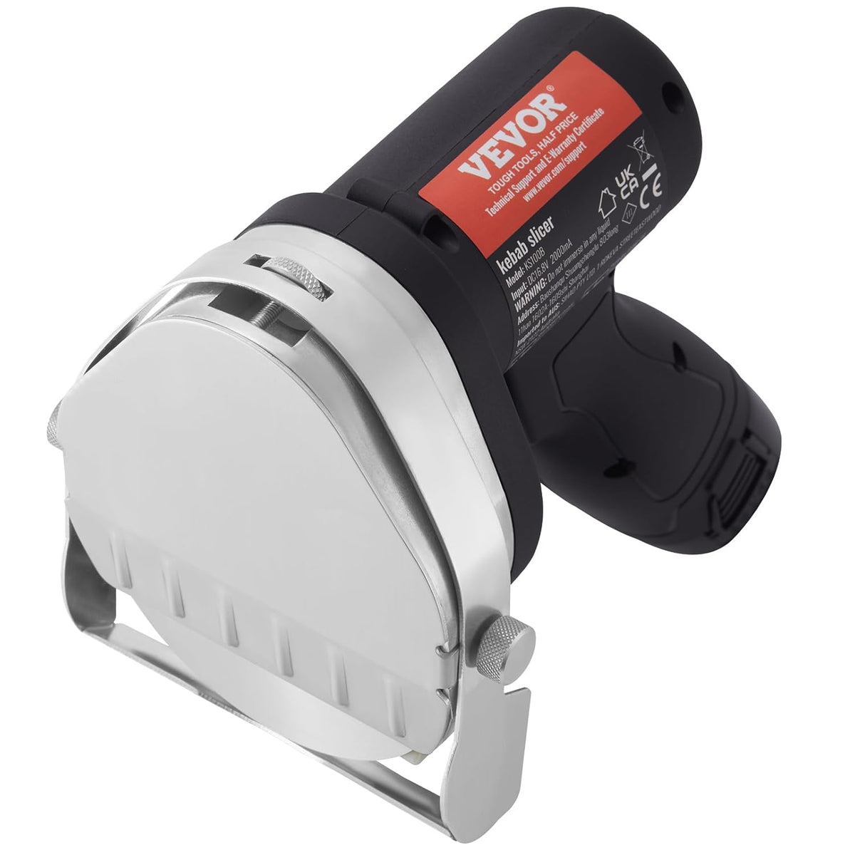 Elektrisch Kebabmes – Kebabmes Draadloos – Shawarma Mes – Döner Mes – Vlees Snijmes – 80W Motor – Instelbare Snijdikte 0-8 mm