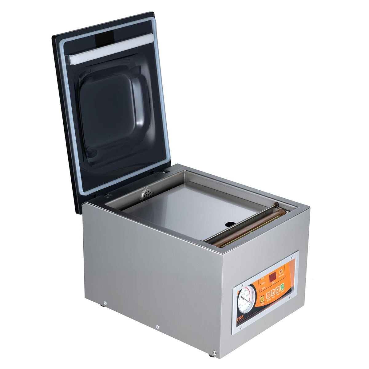 VEVOR 260 W kamer vacuüm verpakkingsmachine compact formaat 260 mm in de keuken thuis en voor commercieel gebruik voor nat voedsel, vlees, marinades
