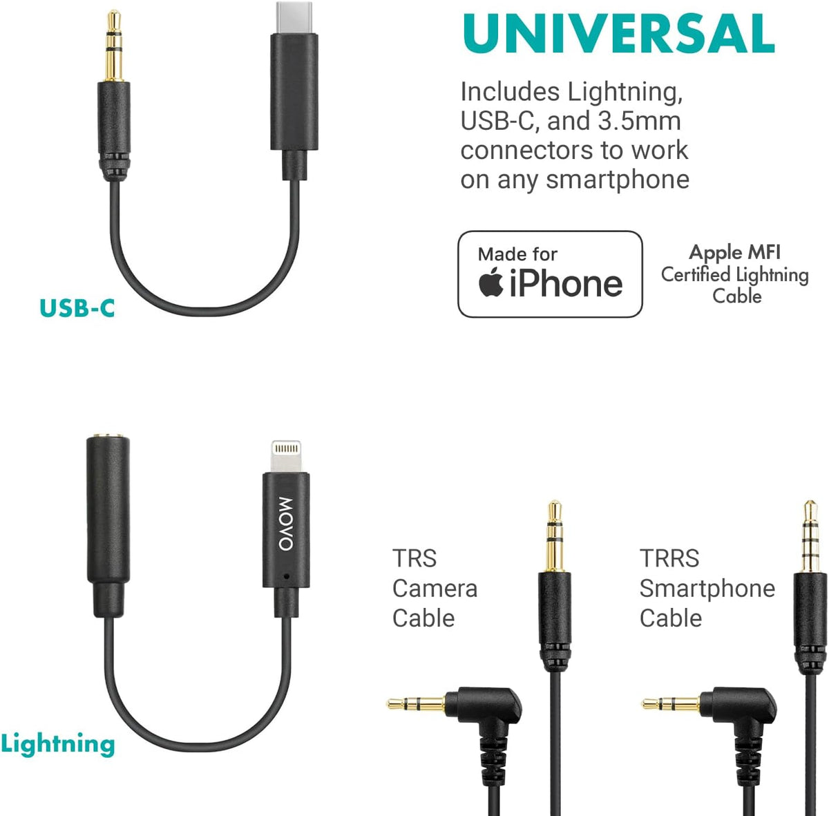 Vloggingkit voor Smartphone – Vlogset – Content Creator Kit – YouTube Starterkit – Opnamekit – Universeel voor USB-C, Lightning en 3,5 mm – Oplaadbaar RGB-licht en Shotgunmicrofoon