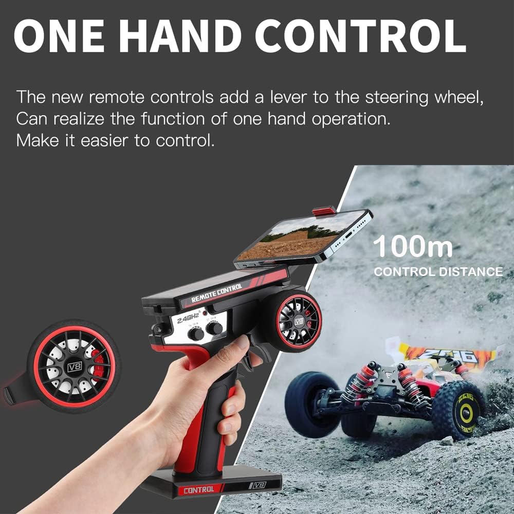 Op Afstand Bestuurbare Auto – RC Auto – Terreinwagen – Off Road Crawler – 4WD – 1:14 – 75 Km/U – Borstelloze Motor